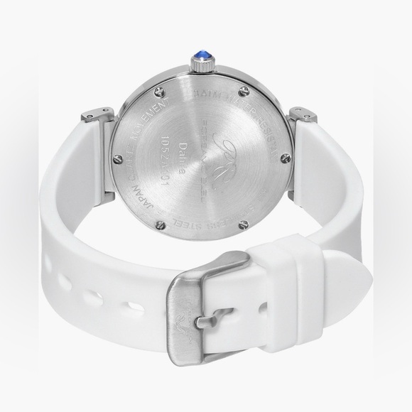 PORSAMO BLEU women’s DahliaSilicone StrapWatch, 34mmColor: Silver-White - Picture 4 of 5